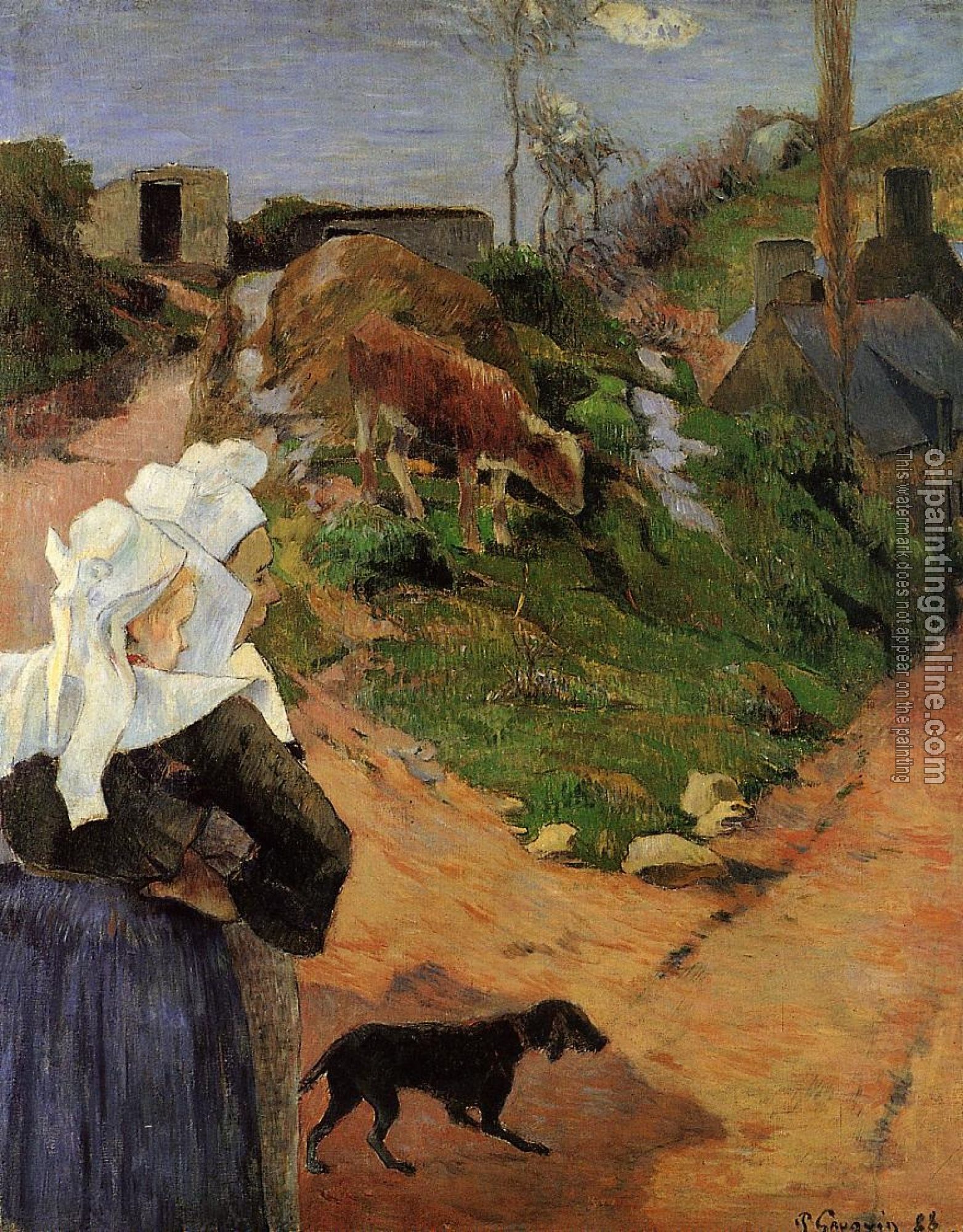 Gauguin, Paul - Breton Women at the Turn